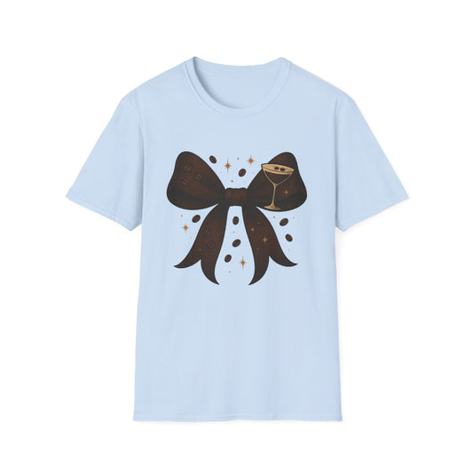 Espresso Martini Bow T-Shirt - funny t-shirt by Cheeky Business