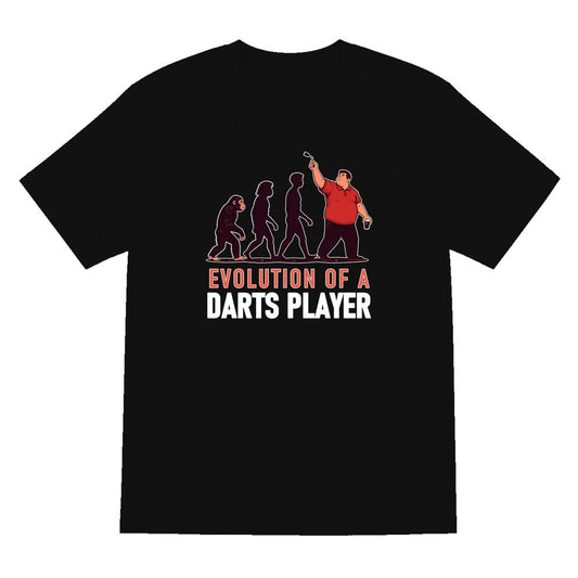 Evolution Of A Darts Player Funny Darts T-Shirt & Sweatshirt T-Shirt in Black