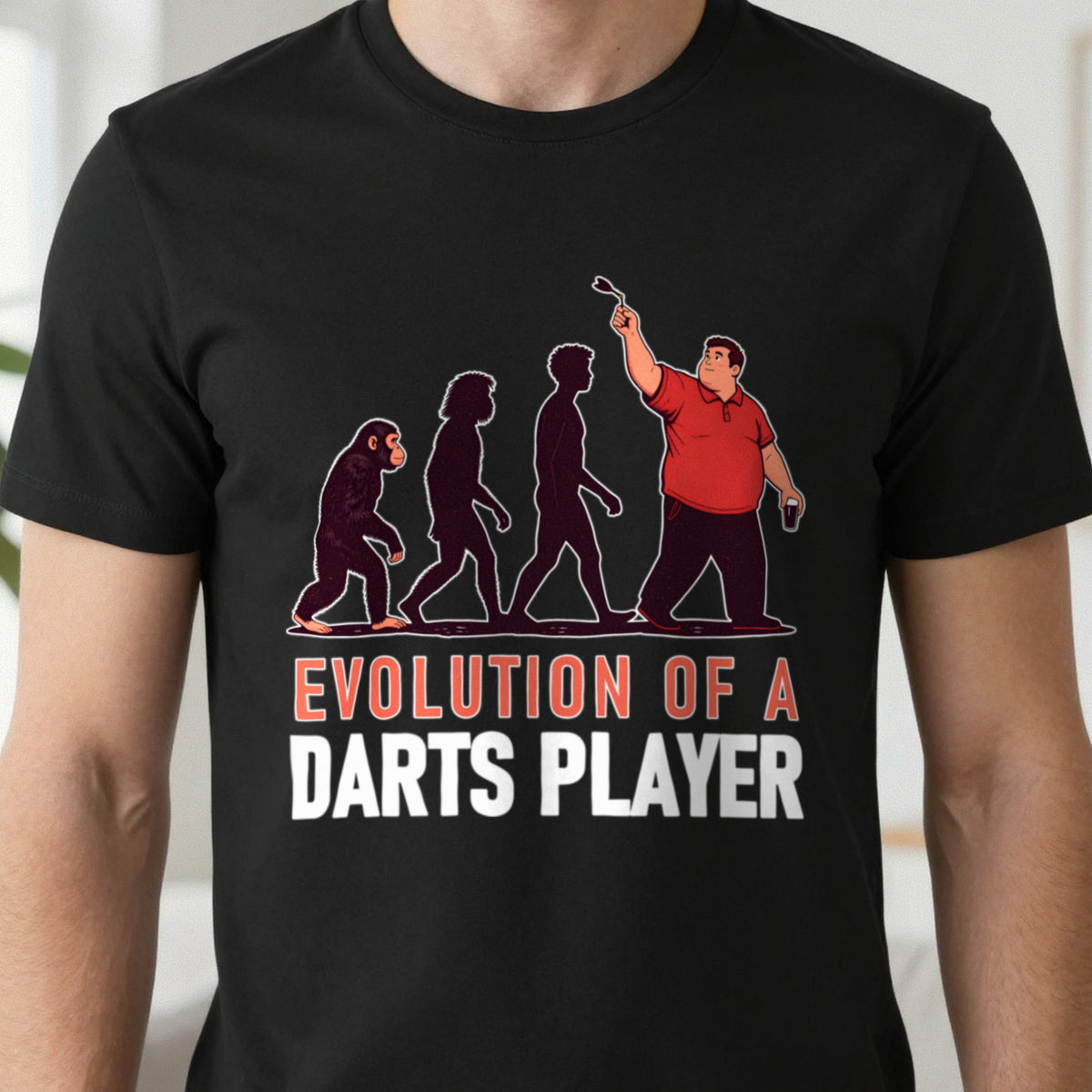 Evolution Of A Darts Player Funny Darts T-Shirt & Sweatshirt close-up