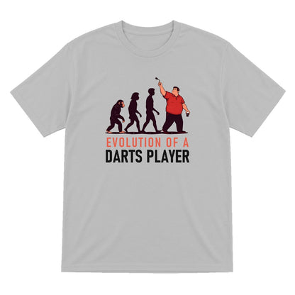 Evolution Of A Darts Player Funny Darts T-Shirt & Sweatshirt T-Shirt in Sport Grey