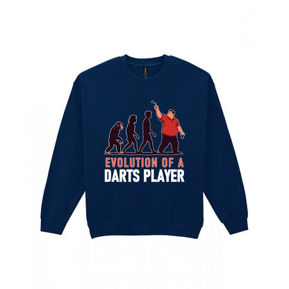 Evolution Of A Darts Player Funny Darts T-Shirt & Sweatshirt Sweatshirt in Navy