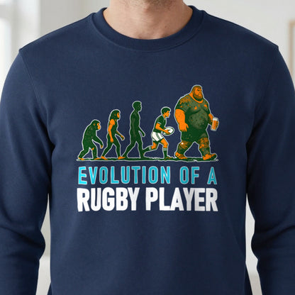 Evolution Of A Rugby Player Funny Rugby T-Shirt & Sweatshirt in another colour