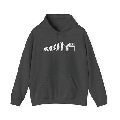 Evolution of Man to 3D Printer Hoodie - funny hoodie by Cheeky Business