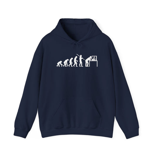 Evolution of Man to 3D Printer Hoodie - funny hoodie by Cheeky Business