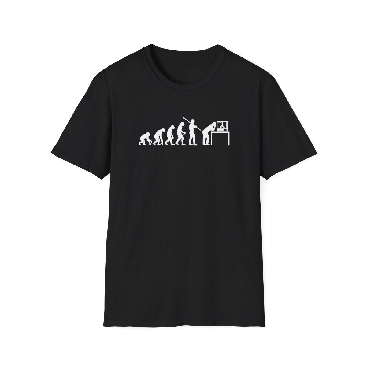 Evolution of Man to 3D Printer T-Shirt - funny t-shirt by Cheeky Business