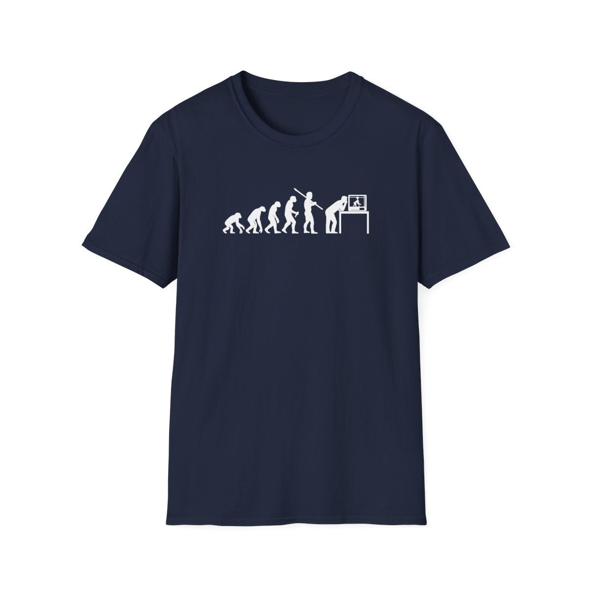 Evolution of Man to 3D Printer T-Shirt - funny t-shirt by Cheeky Business