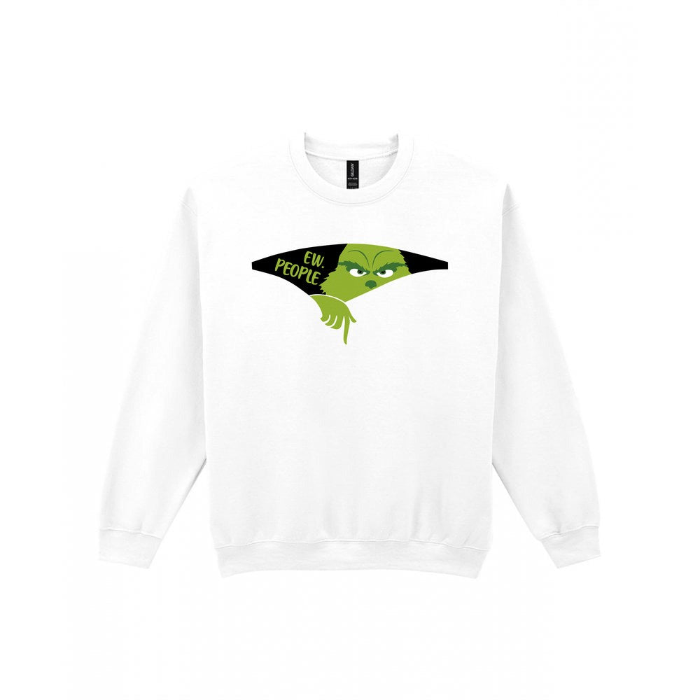 Ew People Grumpy Christmas T-Shirt & Sweatshirt Sweatshirt in White