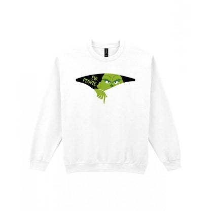 Ew People Grumpy Christmas T-Shirt & Sweatshirt Sweatshirt in White