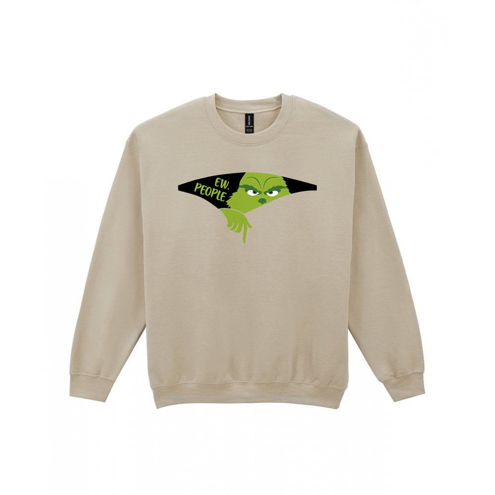 Ew People Grumpy Christmas T-Shirt & Sweatshirt Sweatshirt in Sand