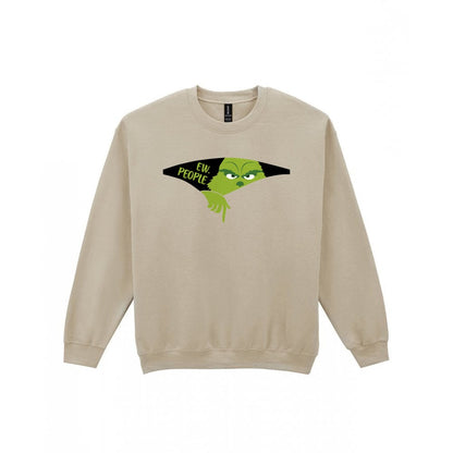 Ew People Grumpy Christmas T-Shirt & Sweatshirt Sweatshirt in Sand
