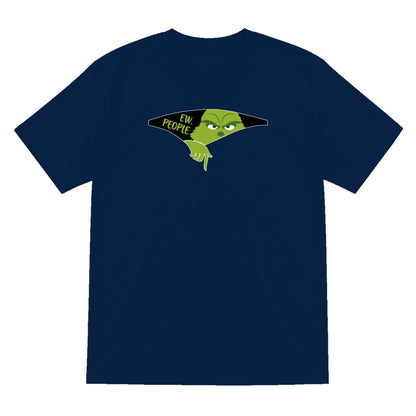 Ew People Grumpy Christmas T-Shirt & Sweatshirt T-Shirt in Navy