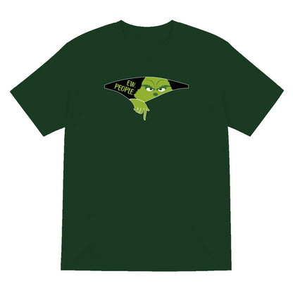 Ew People Grumpy Christmas T-Shirt & Sweatshirt T-Shirt in Forest Green