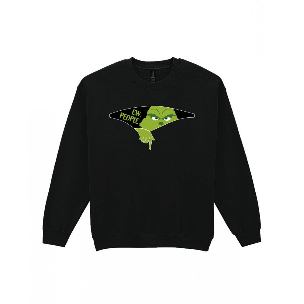 Ew People Grumpy Christmas T-Shirt & Sweatshirt Sweatshirt in Black