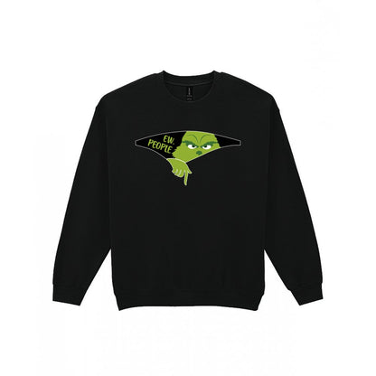 Ew People Grumpy Christmas T-Shirt & Sweatshirt Sweatshirt in Black