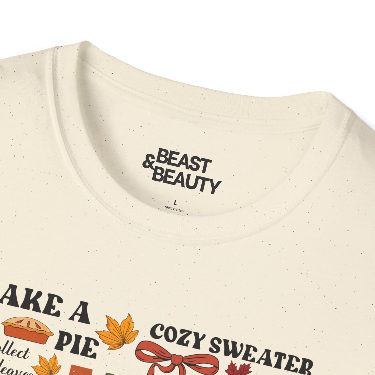fall vibes aesthetic t-shirt detail view
