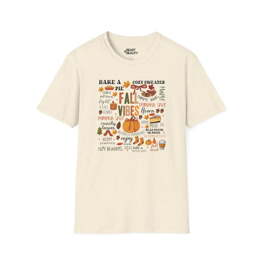 natural t-shirt with fall vibes aesthetic autumn design