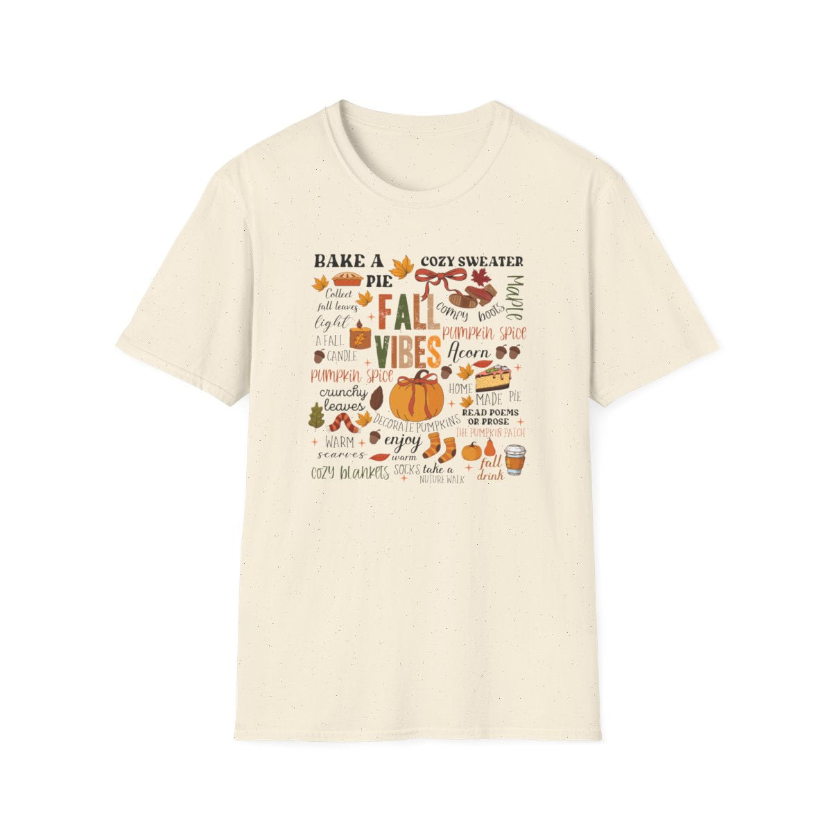 Fall Vibes Aesthetic T-Shirt - funny t-shirt by Cheeky Business