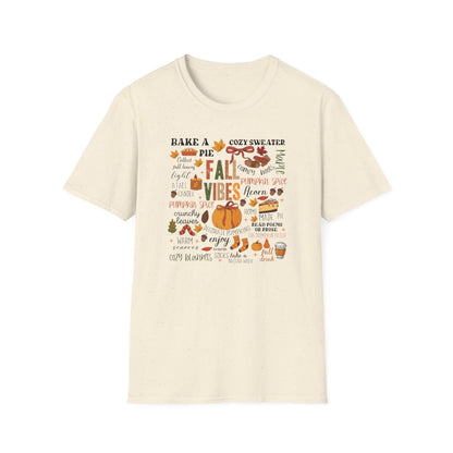 Fall Vibes Aesthetic T-Shirt - funny t-shirt by Cheeky Business