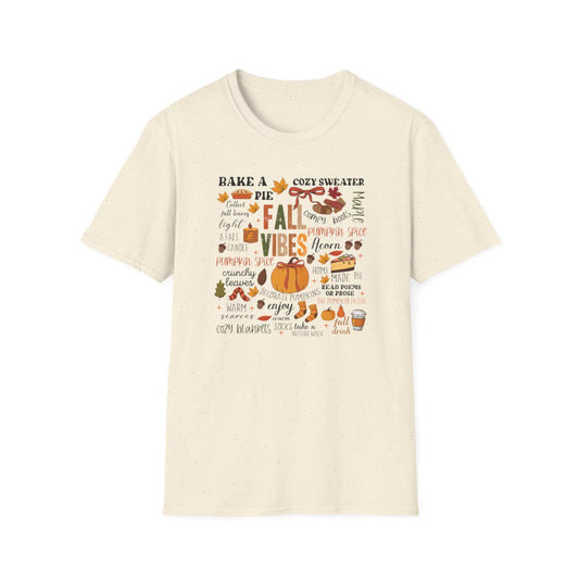 Fall Vibes Aesthetic T-Shirt - funny t-shirt by Cheeky Business