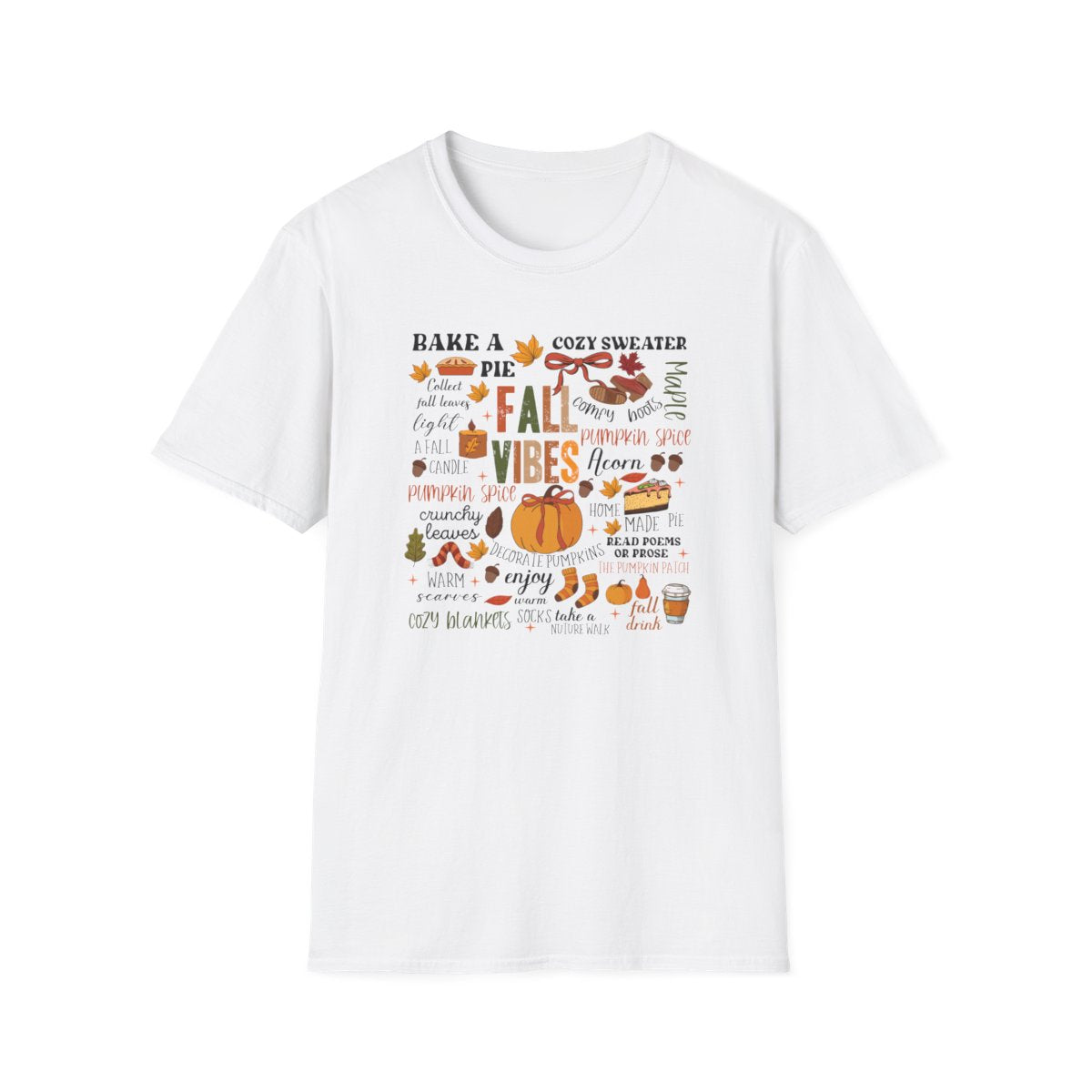 Fall Vibes Aesthetic T-Shirt - funny t-shirt by Cheeky Business