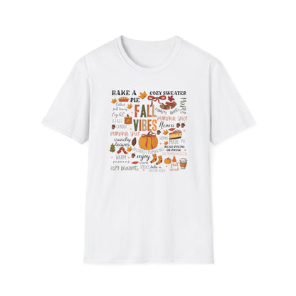 Fall Vibes Aesthetic T-Shirt - funny t-shirt by Cheeky Business