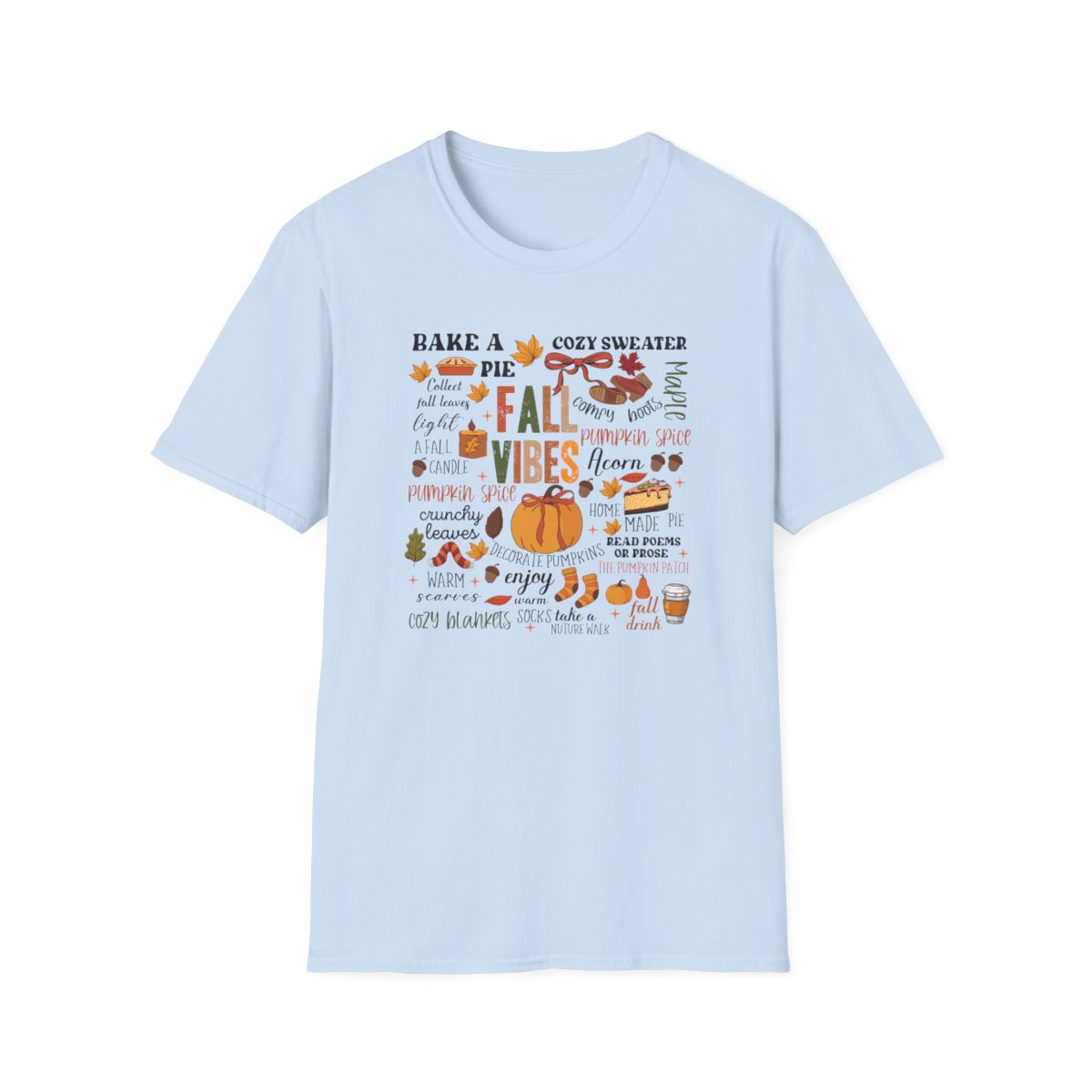 Fall Vibes Aesthetic T-Shirt - funny t-shirt by Cheeky Business