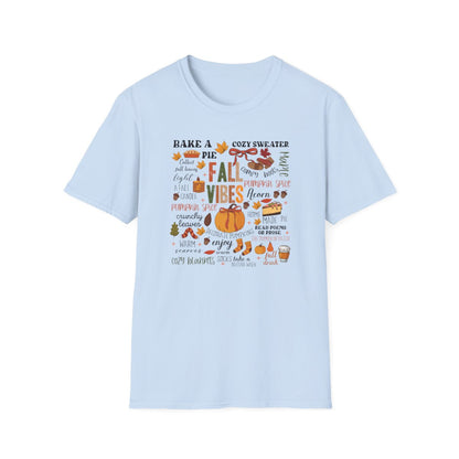 Fall Vibes Aesthetic T-Shirt - funny t-shirt by Cheeky Business