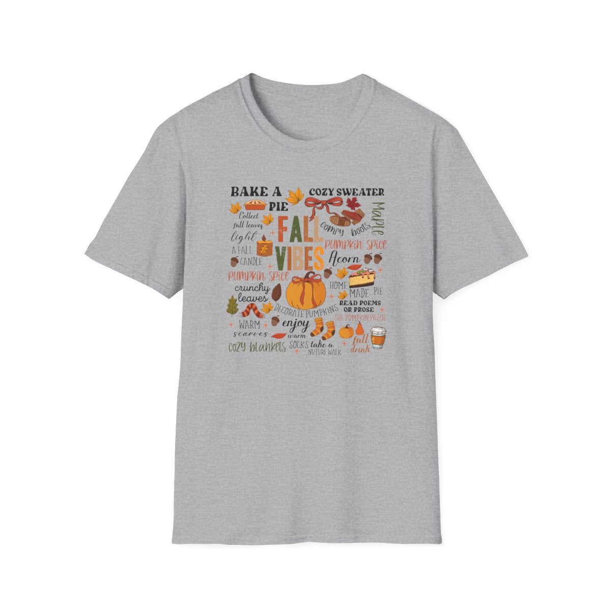 Fall Vibes Aesthetic T-Shirt - funny t-shirt by Cheeky Business