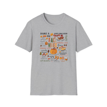 Fall Vibes Aesthetic T-Shirt - funny t-shirt by Cheeky Business