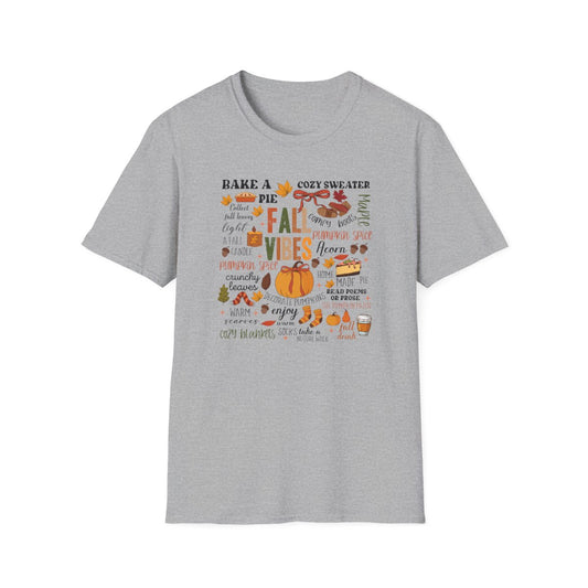 Fall Vibes Aesthetic T-Shirt - funny t-shirt by Cheeky Business