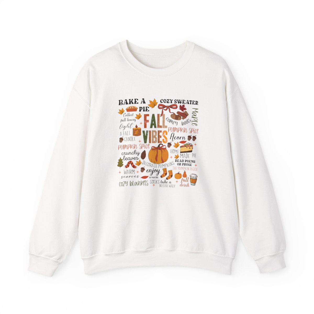 Fall Vibes Autumn Quotes Sweatshirt - funny sweatshirt by Cheeky Business