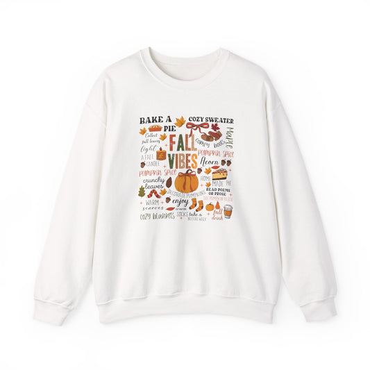 Fall Vibes Autumn Quotes Sweatshirt - funny sweatshirt by Cheeky Business
