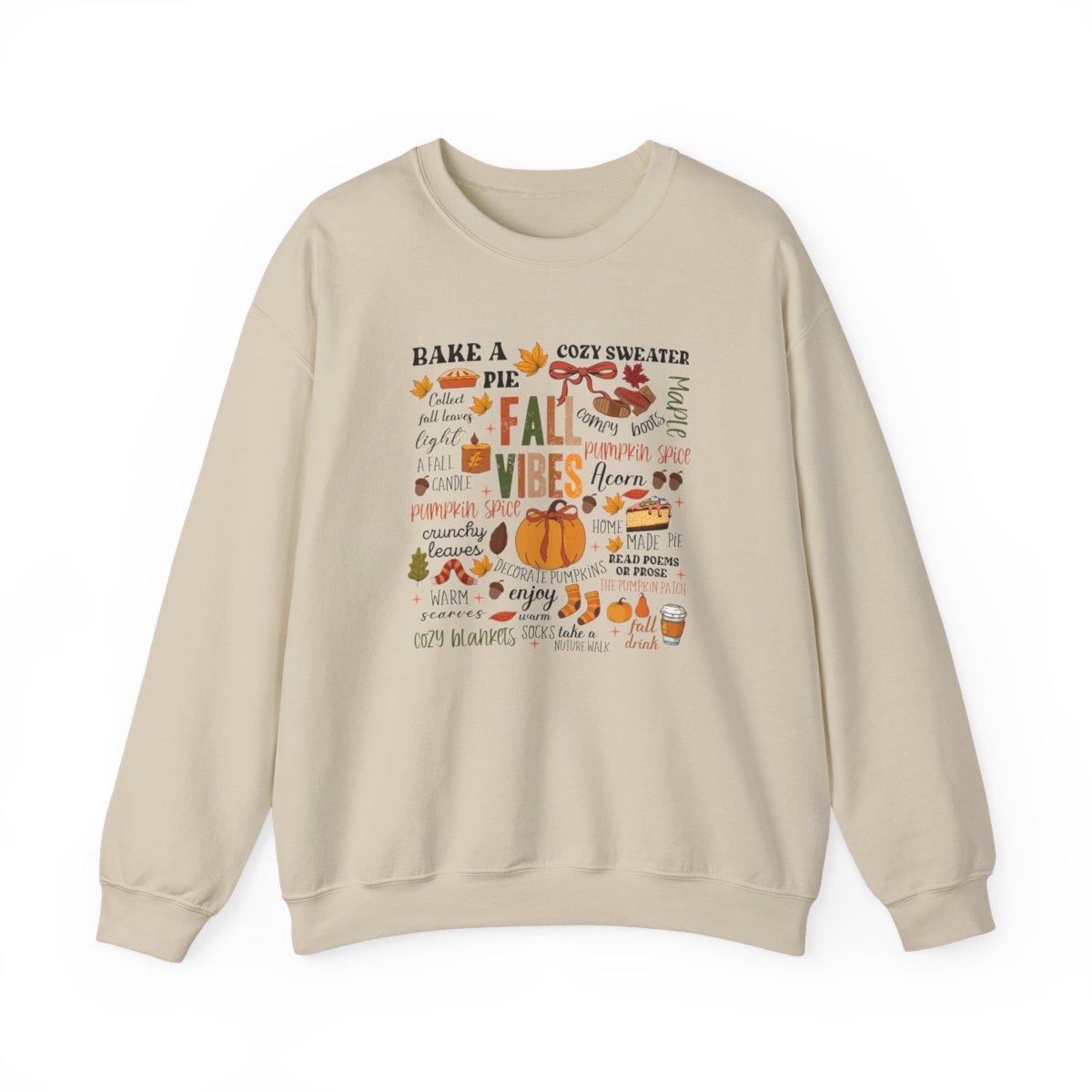 Fall Vibes Autumn Quotes Sweatshirt - funny sweatshirt by Cheeky Business