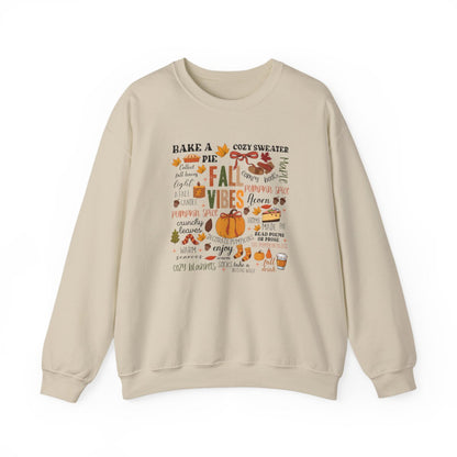 Fall Vibes Autumn Quotes Sweatshirt - funny sweatshirt by Cheeky Business