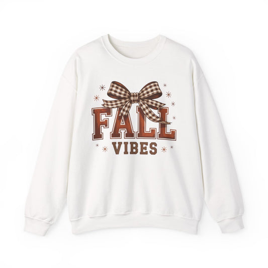 Fall Vibes Bow Sweatshirt - funny sweatshirt by Cheeky Business