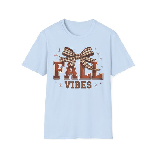 Fall Vibes Bow T-Shirt - funny t-shirt by Cheeky Business