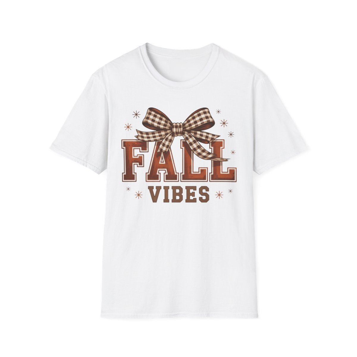 Fall Vibes Bow T-Shirt - funny t-shirt by Cheeky Business
