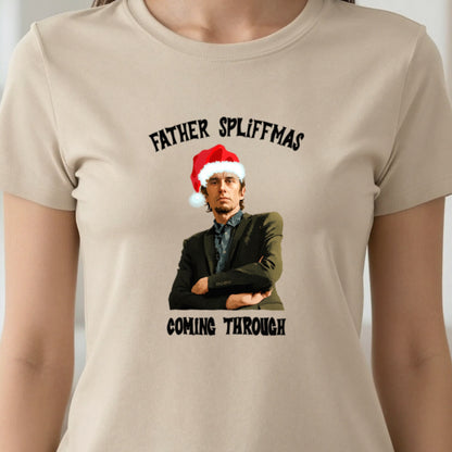Father Spliffmas Coming Through Christmas T-Shirt & Sweatshirt in another colour