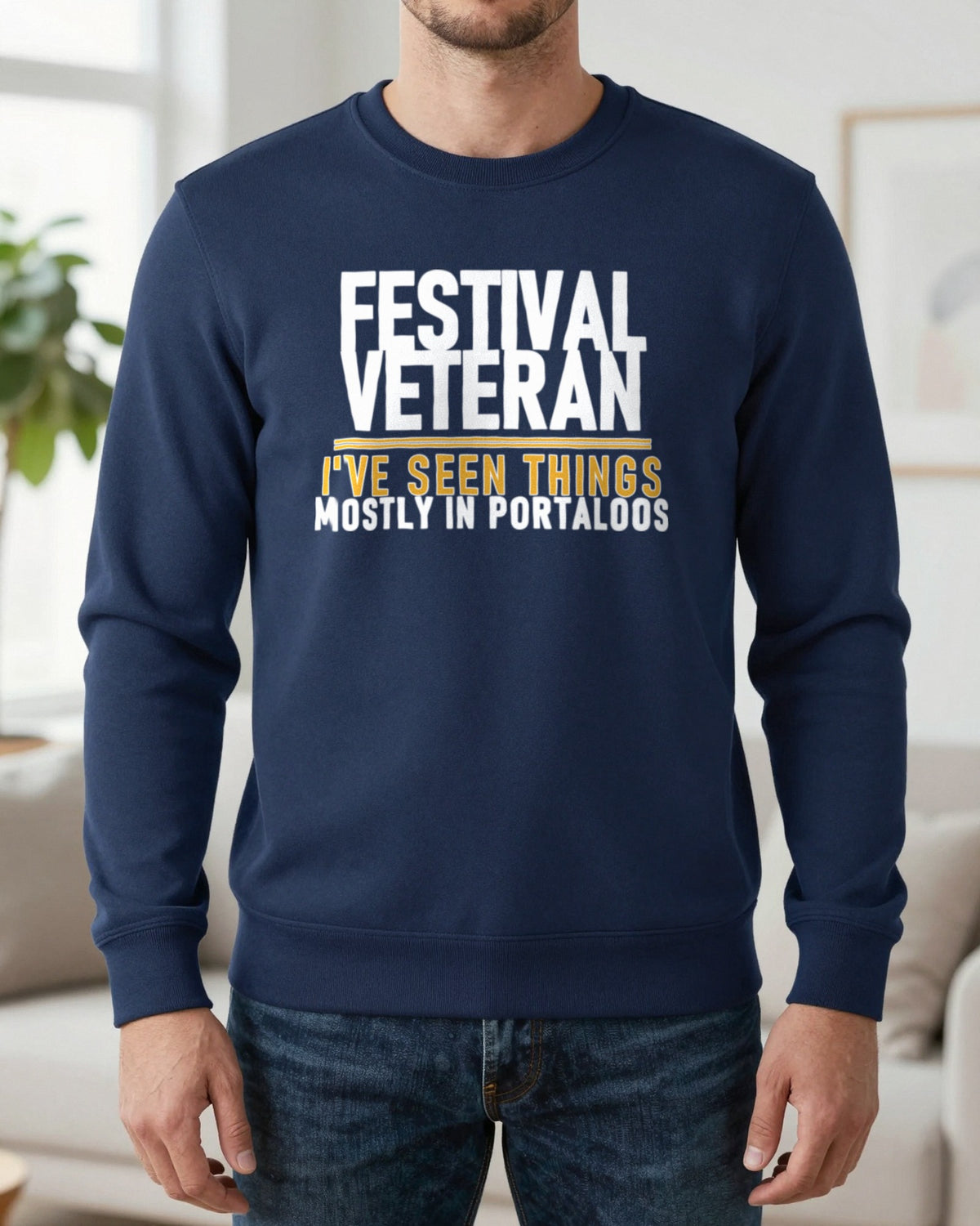 Festival Veteran I've Seen Things Mostly In Portaloos Funny T-Shirt & Sweatshirt worn