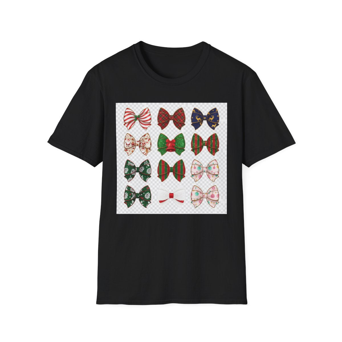 Festive Bow Pattern T-Shirt - funny t-shirt by Cheeky Business