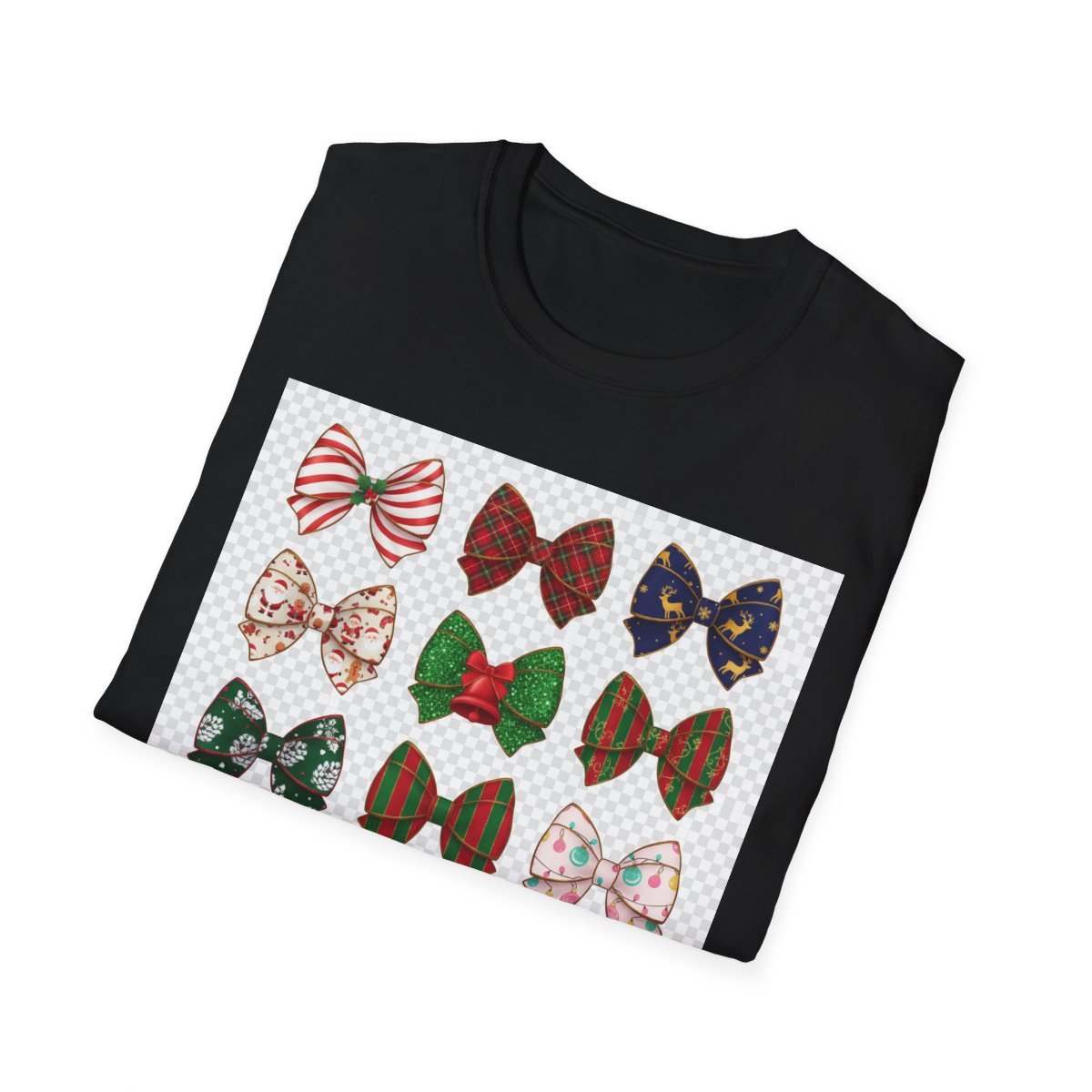Festive Bow Pattern T-Shirt - funny t-shirt by Cheeky Business