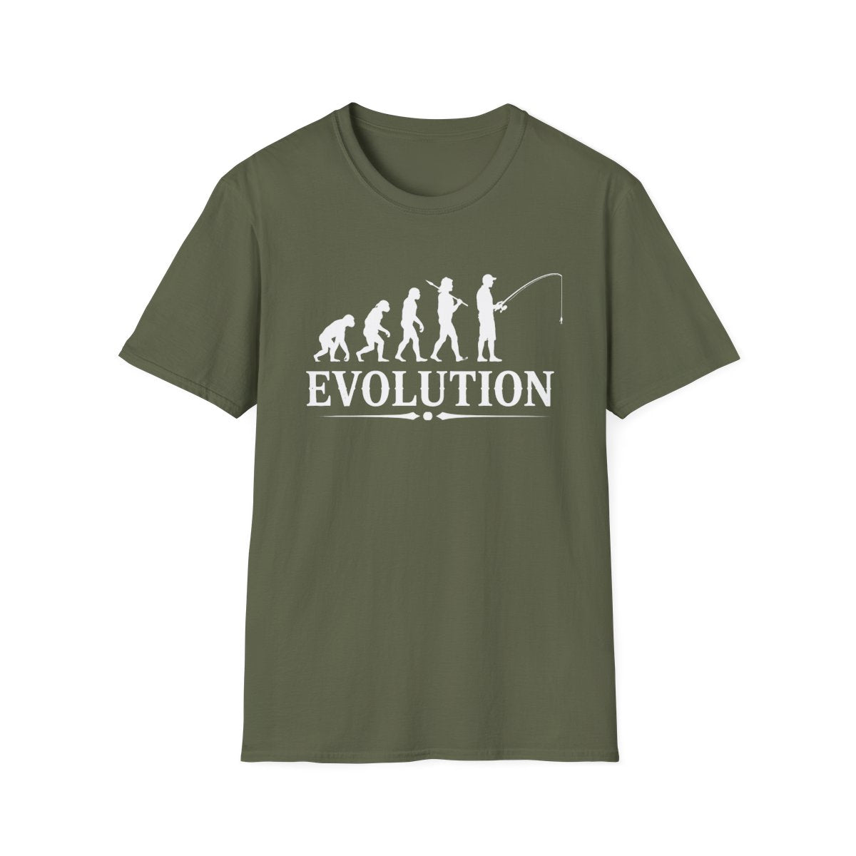 Fishing Evolution T-Shirt - funny t-shirt by Cheeky Business