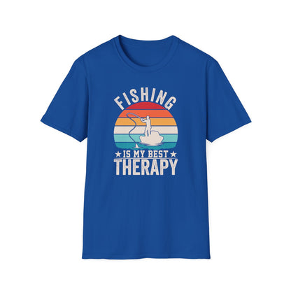 Fishing Is My Best Therapy T-Shirt - funny t-shirt by Cheeky Business