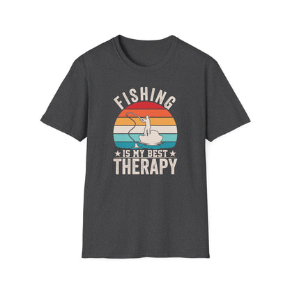 Fishing Is My Best Therapy T-Shirt - funny t-shirt by Cheeky Business