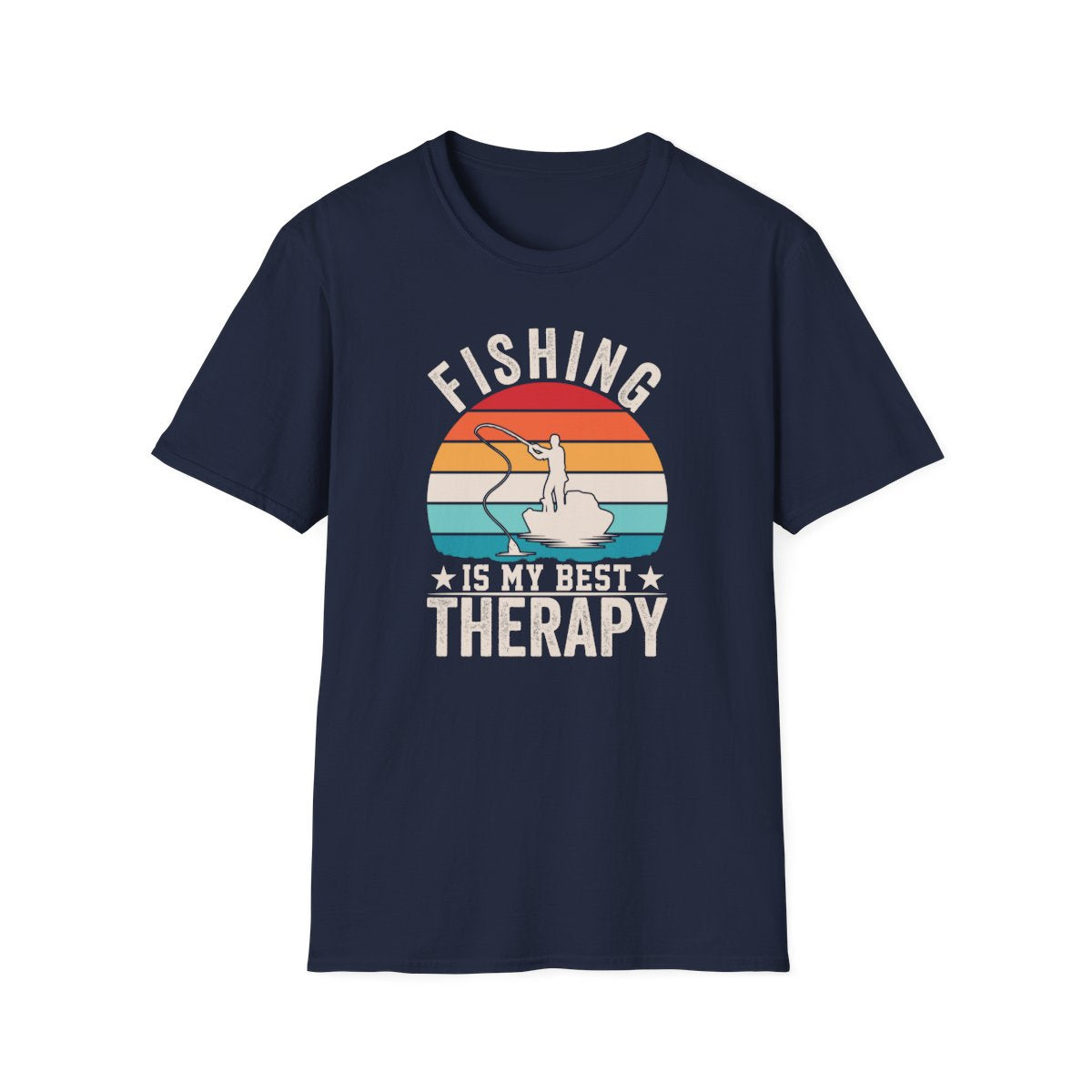 Fishing Is My Best Therapy T-Shirt - funny t-shirt by Cheeky Business
