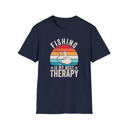 Fishing Is My Best Therapy T-Shirt - funny t-shirt by Cheeky Business