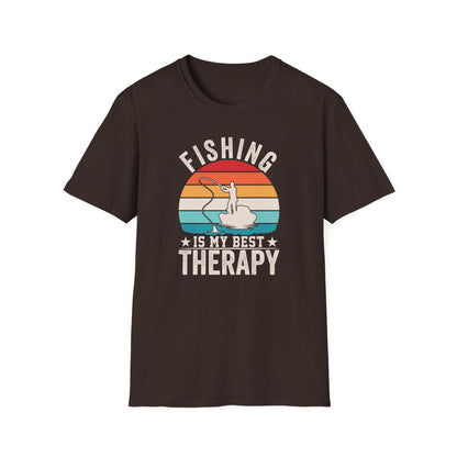 Fishing Is My Best Therapy T-Shirt - funny t-shirt by Cheeky Business