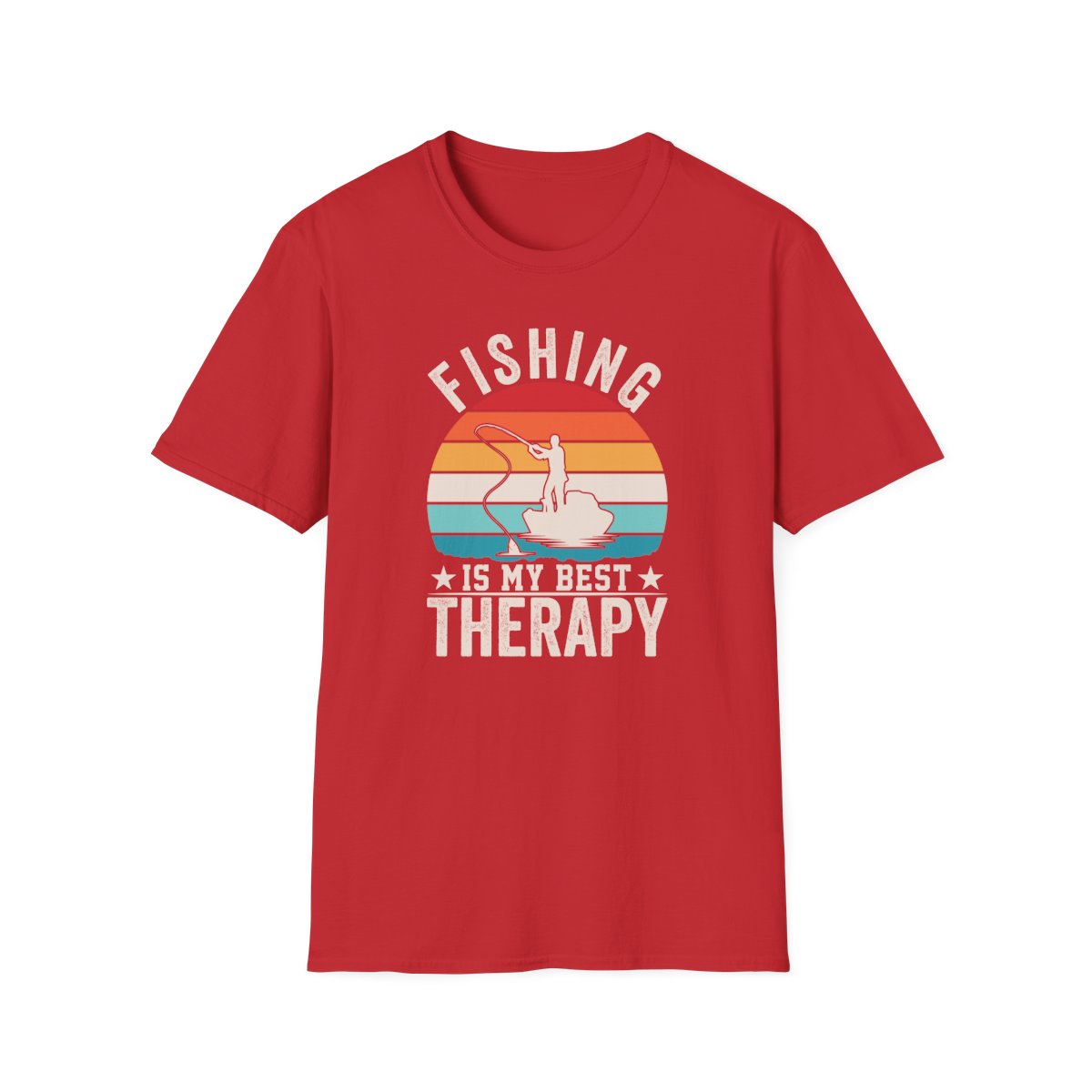 Fishing Is My Best Therapy T-Shirt - funny t-shirt by Cheeky Business