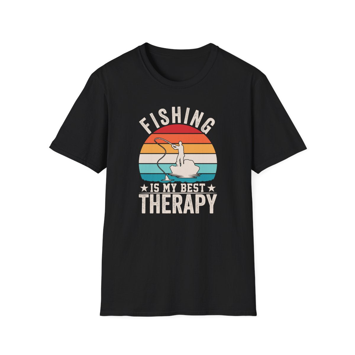 Fishing Is My Best Therapy T-Shirt - funny t-shirt by Cheeky Business