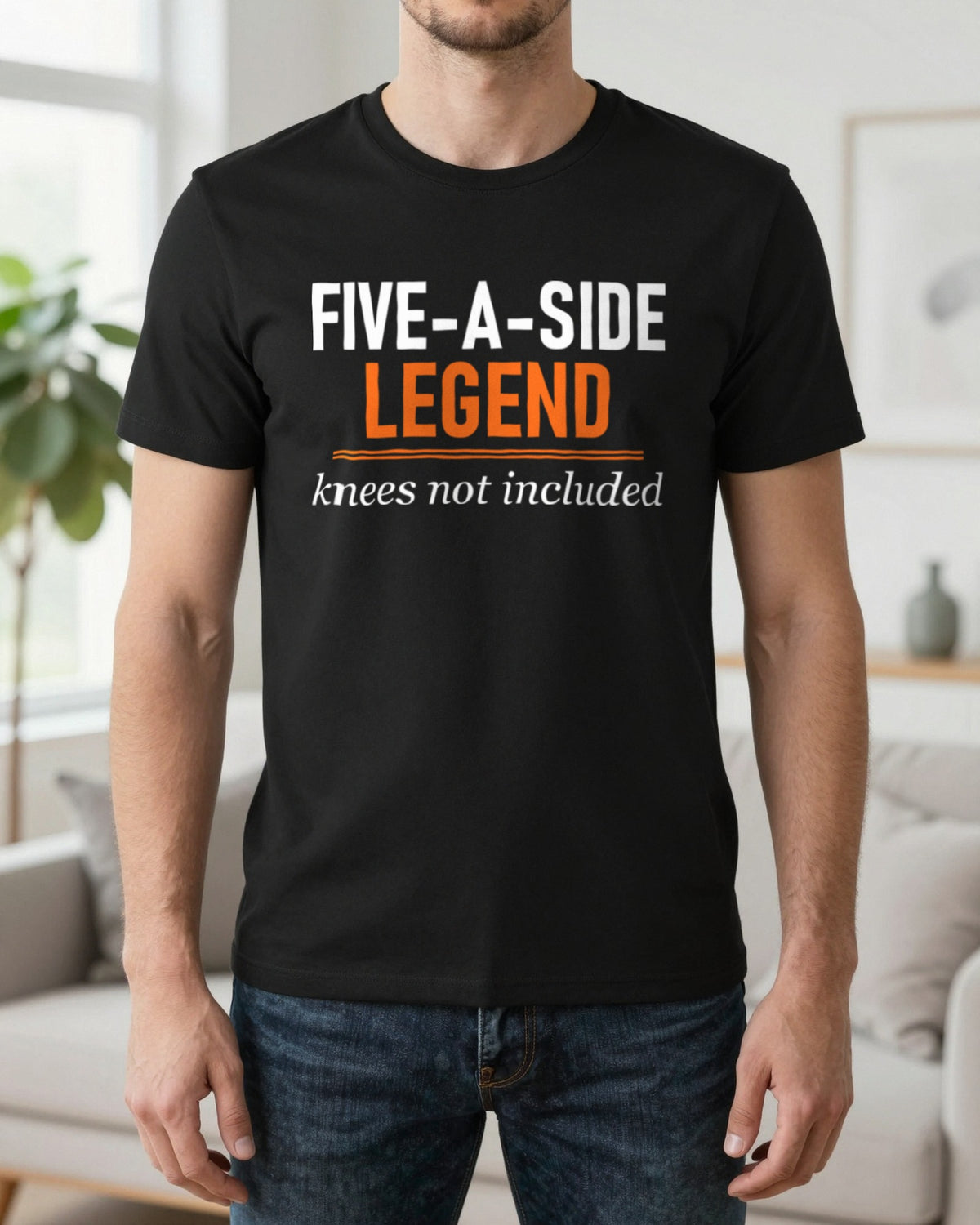 Five A Side Legend Knees Not Included Funny Five A Side Football T-Shirt & Sweatshirt worn